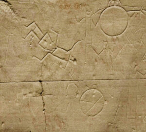 Portion of Panel At writing on stone