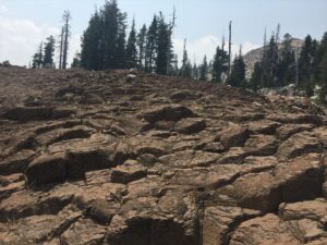 The Machado Postpiles Near the Top