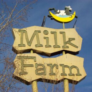 Milk Farm. Where the cow jumped over the moon.