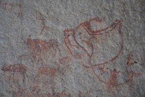 Cheetah or Lion - Ancient Rock Art